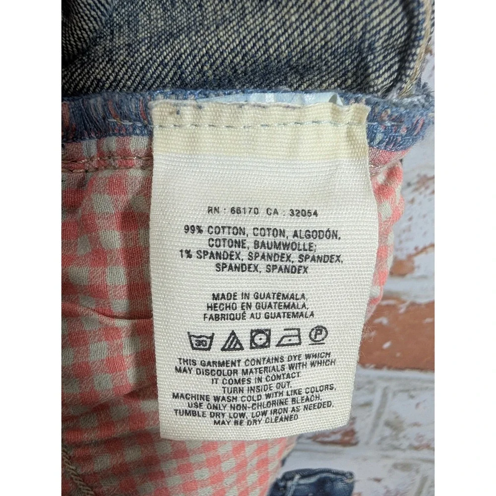 Pilcro Stet Denim Shorts Womens 26 Blue Medium Wash Cuffed Anthropologie